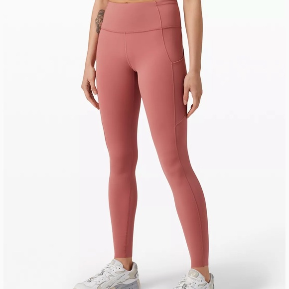 Lululemon Fast and Free Tight 28” * Cherry - Picture 3 of 6